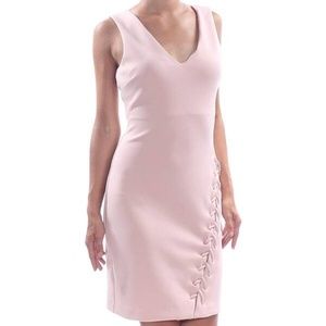 Guess Lace-up V-neck Party dress blush pink rose
